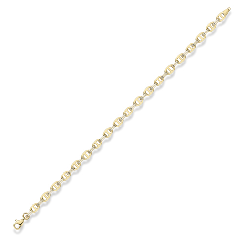 9ct gold fancy anchor link bracelet Bracelet Stubbs   