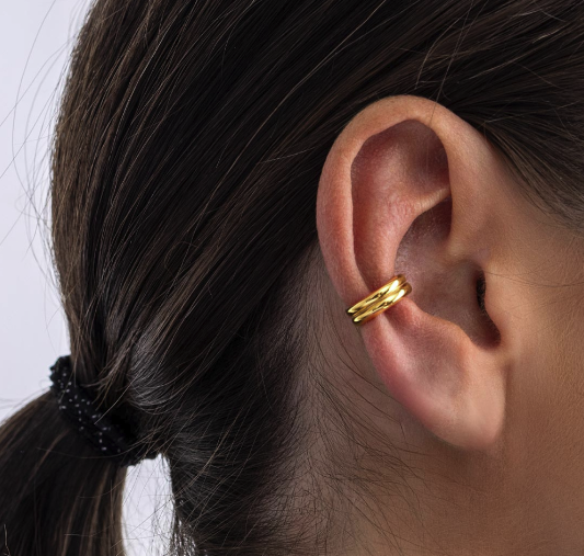 Bevel Unity Golden Solo Ear Cuff Earrings Kit Heath   