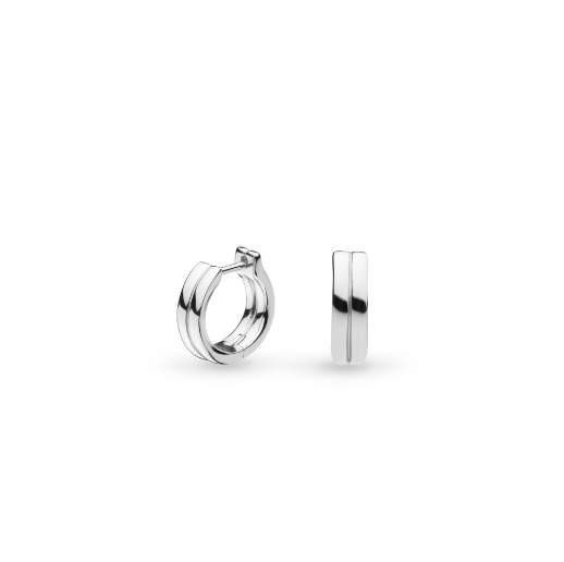 Bevel Unity Huggie Hoop Earrings Earrings Kit Heath   