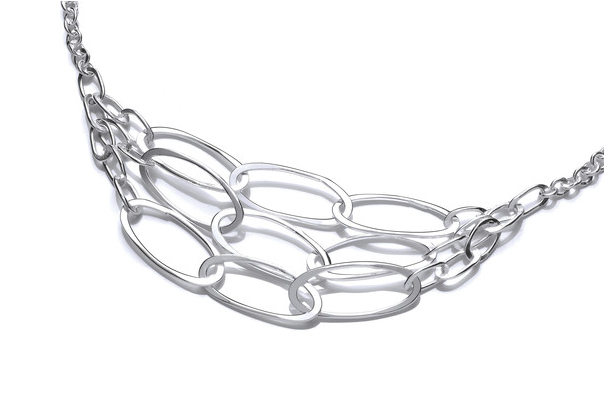 Bold Loops triple chain necklace Necklace Cavendish French   
