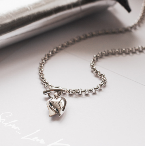 Desire Love Duet Heart T-Bar Necklace Necklace Kit Heath   