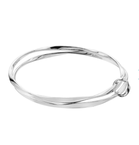 Elegantly intertwined organic bangle Bracelets Sea Gems Ltd