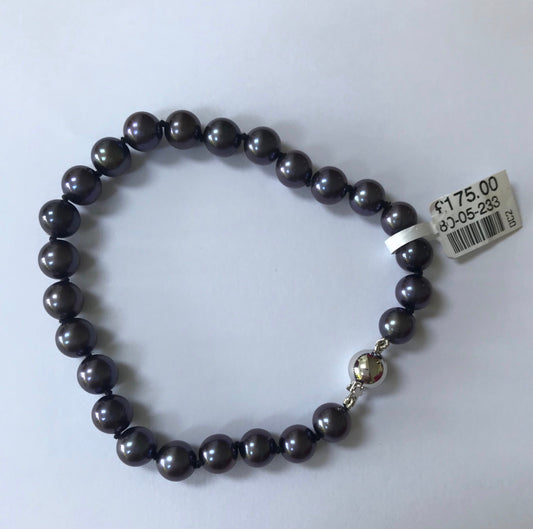 14ct White gold peacock pearl bracelet Bracelet Alraune   