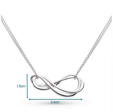 Two tone infinity necklace online