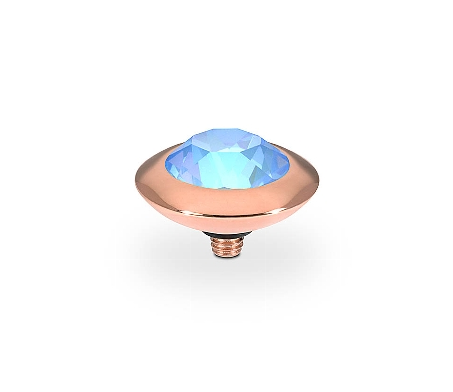 Qudo Ring Rose Gold Top Ocean Delite Tondo 13mm 629556 Ring Topper Qudo Composable Rings   