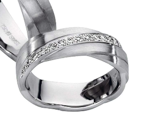 Furrer Jacot white gold with diamonds wedding band Ring Furrer Jacot   