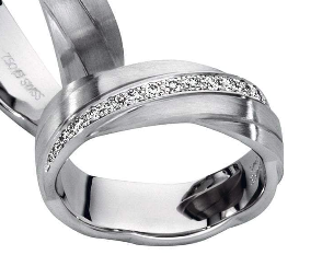 Furrer Jacot white gold TWVS 0.12ct diamond wedding ring Ring Furrer Jacot   