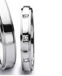 Platinum Diamond band with grooved edges Ring Furrer Jacot   