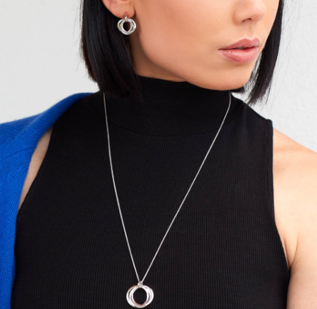 Bevel Trilogy Grande Link Slider Necklace Pendant Kit Heath   