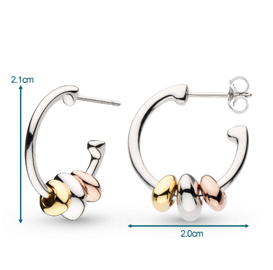 Coast Tumble Golden Hoop Earrings Earrings Kit Heath   