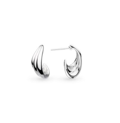 Shell Wave Hoop Earrings