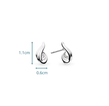 Shell Wave Stud Earrings