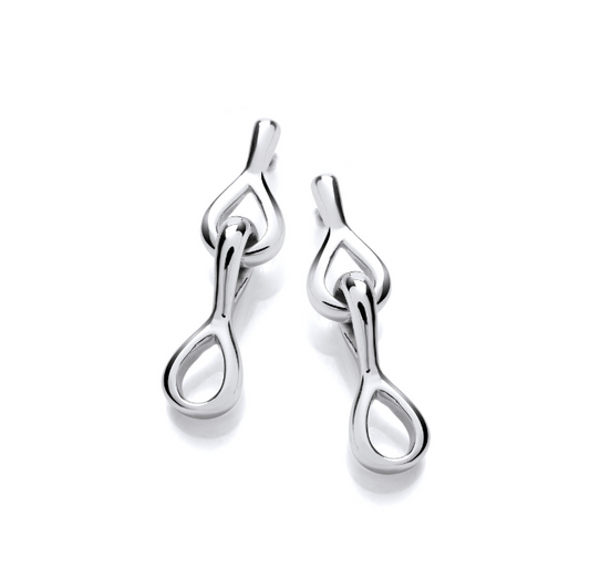 Silver Casino Eight Earrings Earrings Cavendish French   