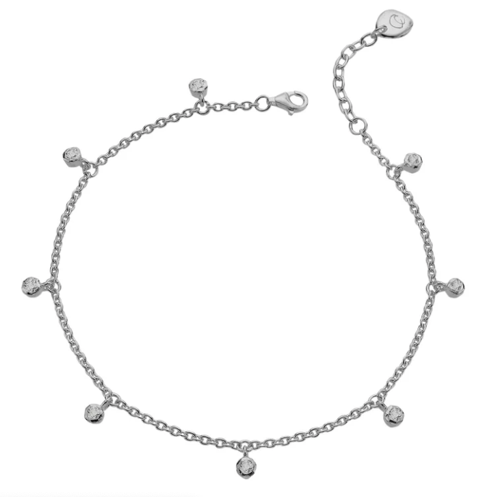 Starlight Anklet with White Topaz Anklet Sea Gems Ltd