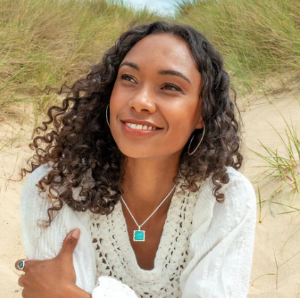 The Blue Ocean Pendant Necklace Sea Gems Ltd