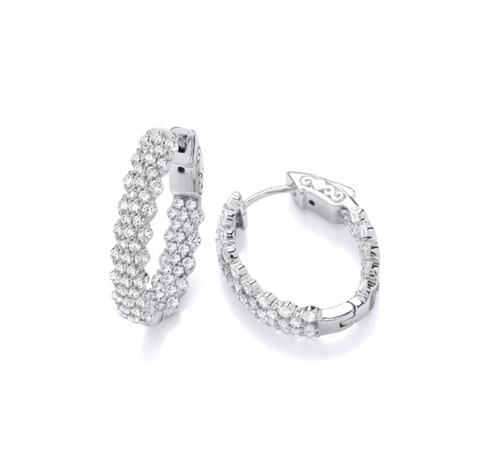 The Glitz and Glamour Hoop Earrings Earrings Cavendish French   