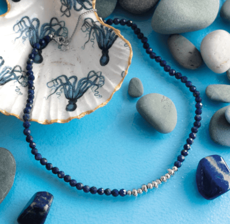 Azure Gemstone Beaded Necklace Necklace Kit Heath