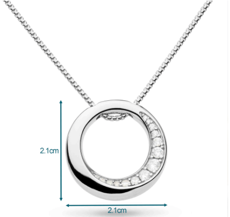 Bevel Cirque CZ Reversible Pendant Necklace Pendant Kit Heath