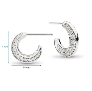 Bevel Cirque Pavé Hoop Earrings Earrings Kit Heath