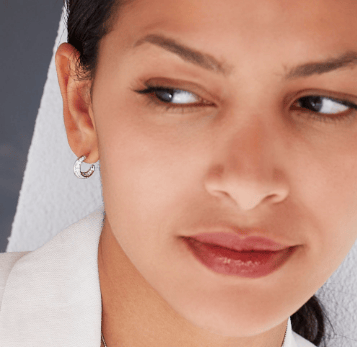 Bevel Cirque Pavé Hoop Earrings Earrings Kit Heath