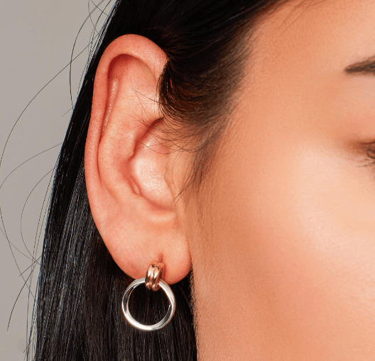 Bevel Unity Golden Drop Stud Earrings Earrings Kit Heath