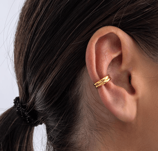 Bevel Unity Golden Solo Ear Cuff Earrings Kit Heath