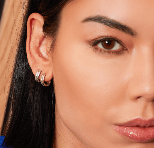 Bevel Unity Huggie Hoop Earrings Earrings Kit Heath