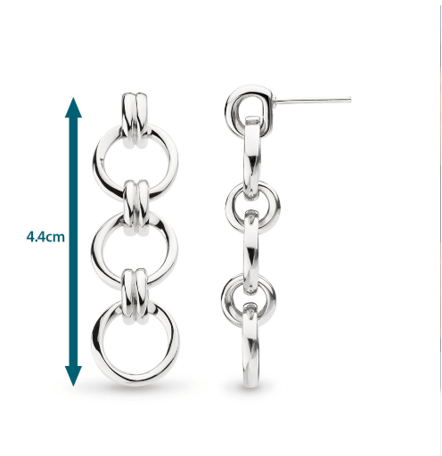 Bevel Unity Trio Stud Drop Earrings Earrings Kit Heath