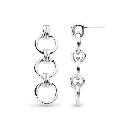 Bevel Unity Trio Stud Drop Earrings Earrings Kit Heath