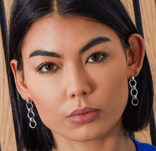 Bevel Unity Trio Stud Drop Earrings Earrings Kit Heath