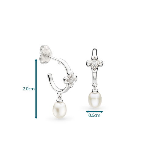 Blossom Honey Flower Pearl Hoop Earrings Earrings Kit Heath