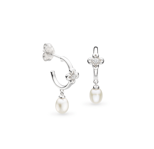 Blossom Honey Flower Pearl Hoop Earrings Earrings Kit Heath