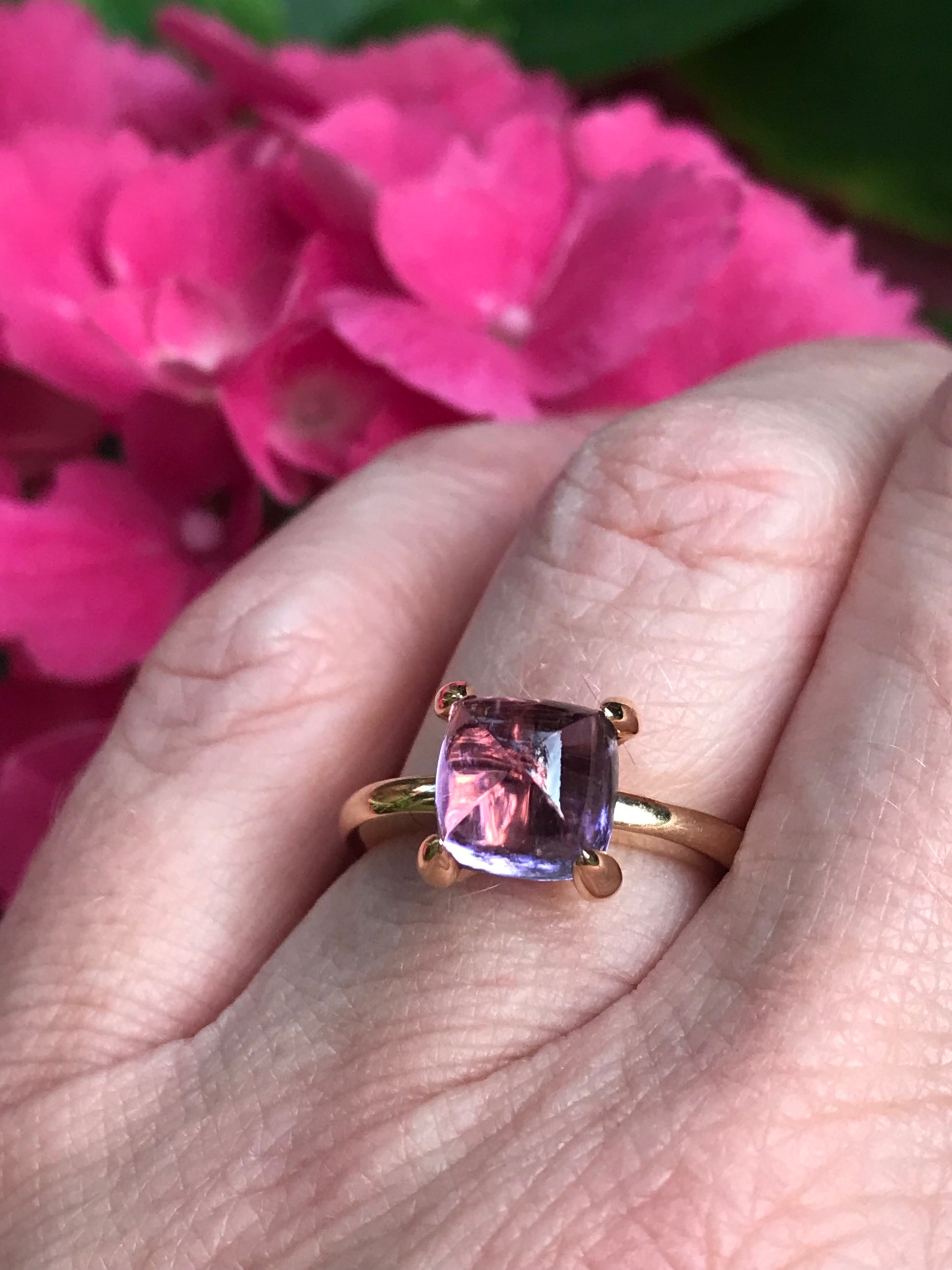 Buchwald 3.00ct amethyst ring set in 18ct rose gold Ring Buchwald