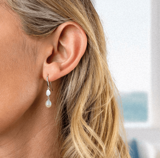 Coast Pebble Pavé Pearl Drop Earrings Earrings Kit Heath