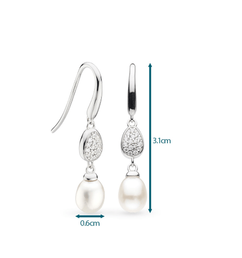 Coast Pebble Pavé Pearl Drop Earrings Earrings Kit Heath