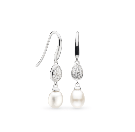 Coast Pebble Pavé Pearl Drop Earrings Earrings Kit Heath