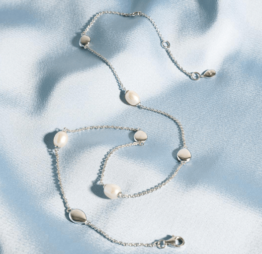 Coast Pebble Pearl Station Necklace Necklaces Kit Heath