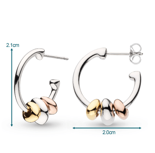 Coast Tumble Golden Hoop Earrings Earrings Kit Heath