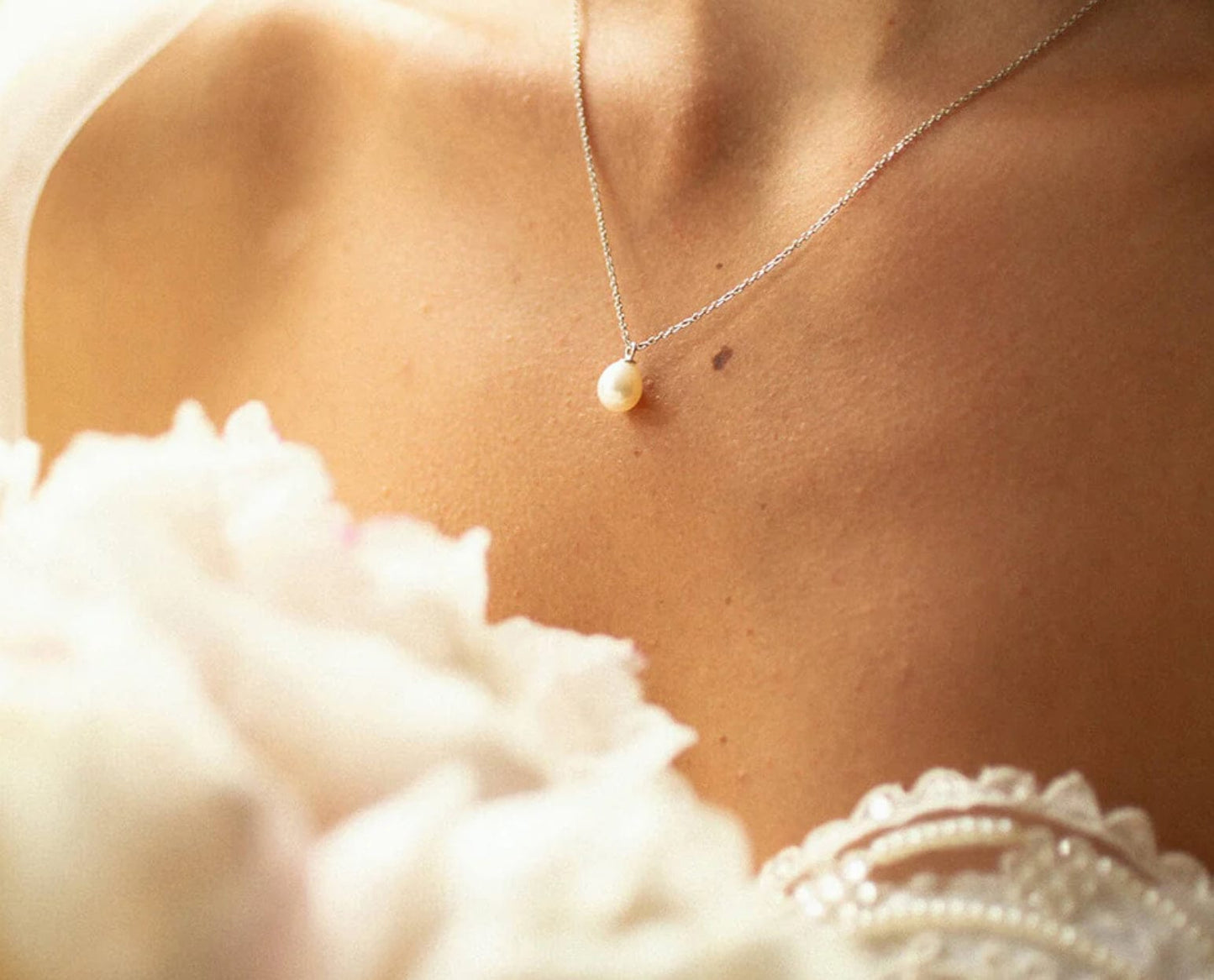 Favourite Pearl Drop Necklace Pendant Claudia Bradby