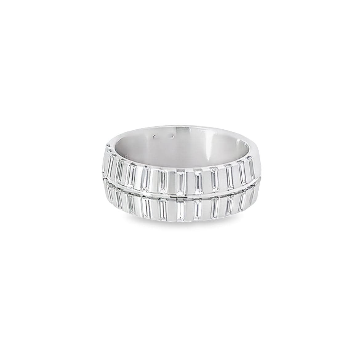 Furrer Jacot 18ct white gold baguette TWVS 0.78ct diamond ring Ring Furrer Jacot