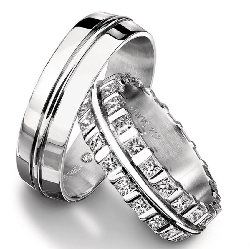 Furrer Jacot Full set TWVS 2.43 ct diamond palladium ring Ring Furrer Jacot