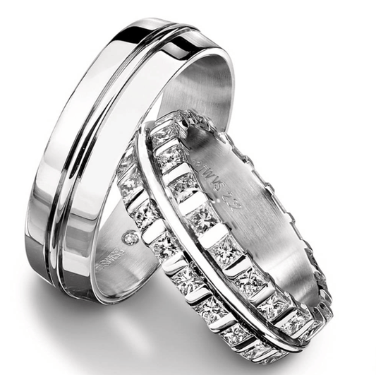 Furrer Jacot Full set TWVS 2.43 ct diamond palladium ring Ring Furrer Jacot