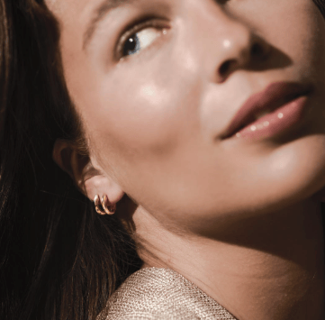 Earrings Golden Glint Geo  Hoop Earrings