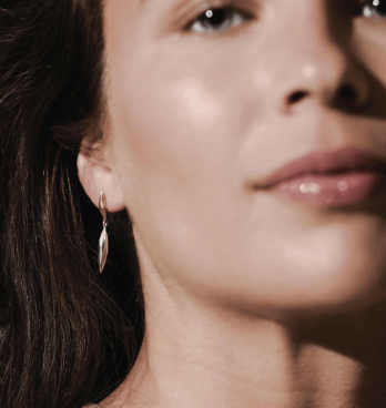 Earrings Golden Glint Two-Tone Drop Earrings