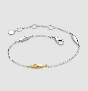 Bracelet Golden Glint Two-Tone Station Bracelet