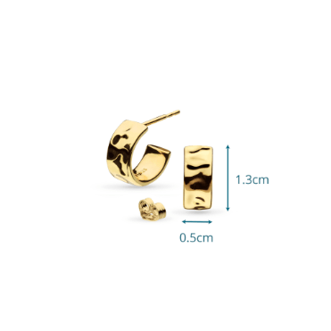 Earrings Golden Mirage Reflect Golden Hoop Earrings