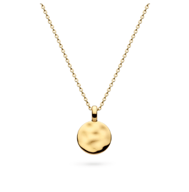 Necklace Golden Mirage Reflect Golden Round Disc Mini Necklace