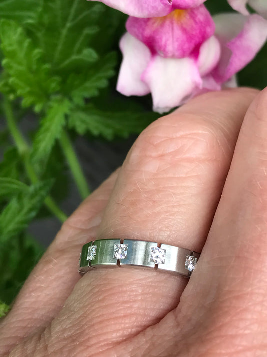 Platinum 0.48ct TW VS1 diamond full eternity/wedding ring. Ring Gerstner   
