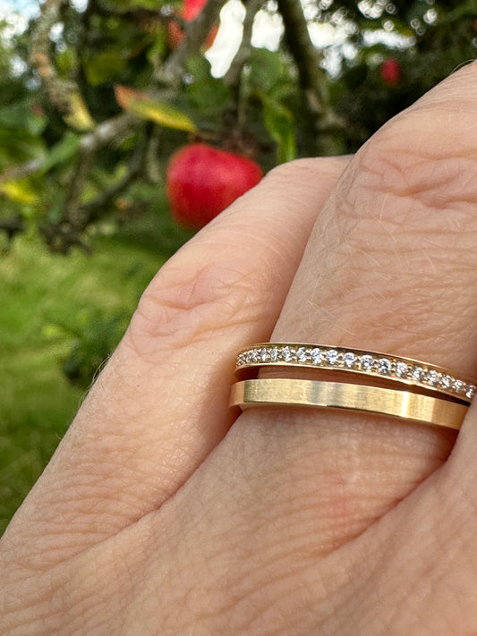 Henrich and Denzel 18ct Rose Gold 0.29ct diamond ring Ring Henrich & Denzel   