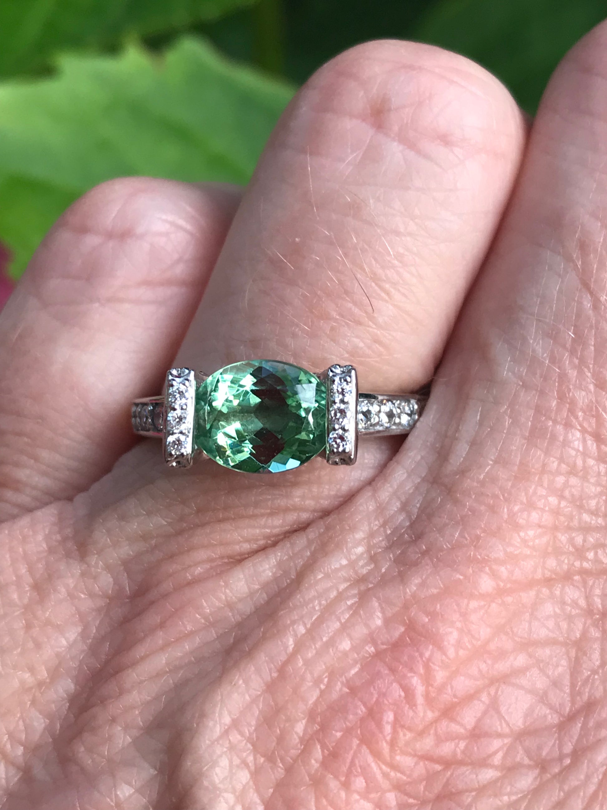 Diamond and on sale tourmaline rings